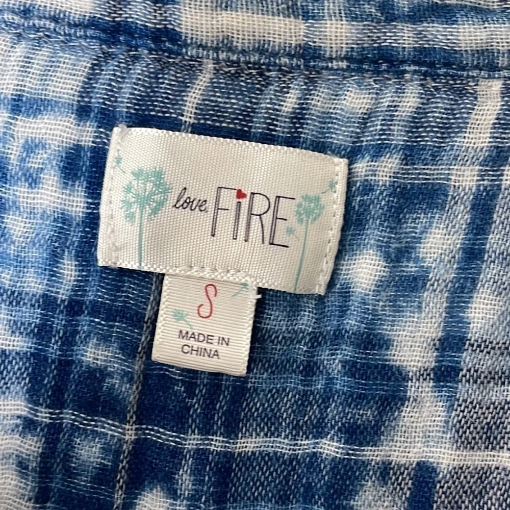 ❤️ LOVE FIRE Button Down Short Size S - Picture 4 of 5